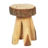 Hocker Naturholz, Holzhocker Eiche natur, rustikaler Blumenhocker, 30x26cm, WMG Grünberger