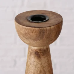 Holz Kerzenleuchter Tulipa, 30x7cm, Boltze