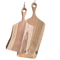 Holzbrett Akazie, mit Griff und Juteschnur, 40x18cm