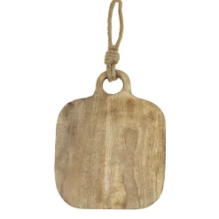 Holzbrett mit Kordel, Schneidebrett, 30x25cm, Mars & More