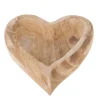 Holzschale Herz, Naturholzschale in Herzform, 36x31cm, DIJK Natural Collections