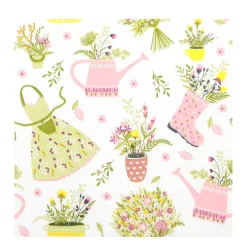 Home Fashion Papierservietten pastell Garten, My Lovely Garden, 33x33cm