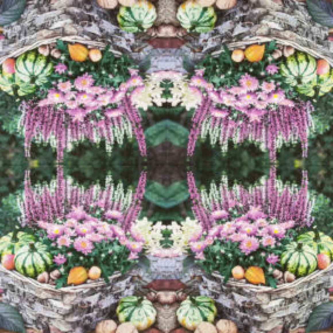 Home Fashion Papierservietten Herbstblumen und Kürbis, Autumn Basket, 33x33cm