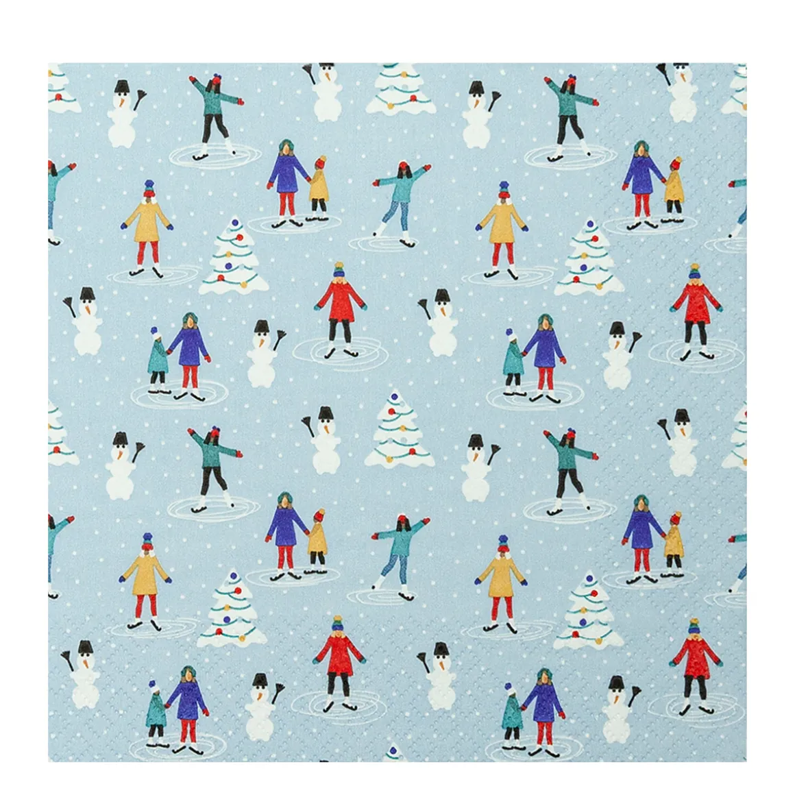 Home Fashion Papierservietten Schlittschuhe, Ice Skating, 33x33cm
