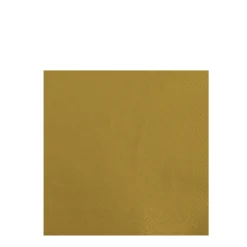 Home Fashion Papierservietten Uni gold, 25x25cm