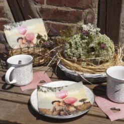 Home Fashion Papierservietten Lieblingsmensch, 33x33cm