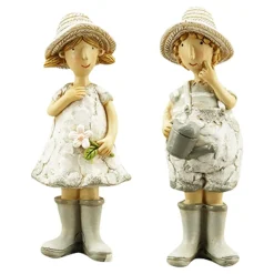 Junge mit Gießkanne 13cm Polyresin