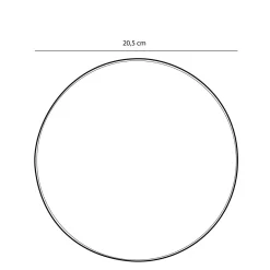 Keramik Kuchenteller, Tabo, handgefertigt, weiß, Rand braun, Ø20,5cm, Mica Decorations