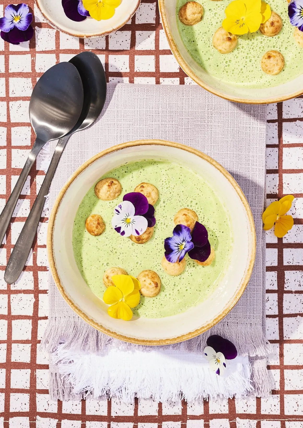 Keramik Schüssel, Tabo, handgefertigt, weiß, Rand braun, 6x14cm, Mica Decorations