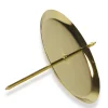 Kerzenhalter Advent gold, Metallstecker mit Dorn, Ø60mm, 4St/Btl