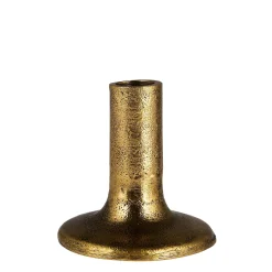 Kerzenhalter Midelt gold, schlanker rustikaler Kerzenständer gold, 10cm, Ib Laursen