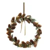 Kranz Aride mit Zapfen gold/grün Glitter, 30cm