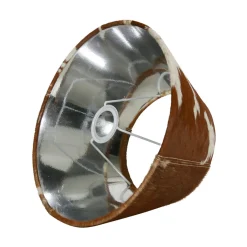 Kuhfell Lampenschirm, braun-weiß, 30cm, Mars & More