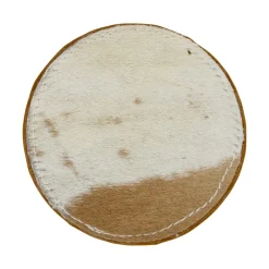 Kuhfell Untersetzer rund braun-weiß, Ø10cm, 4St/Pack, Mars & More