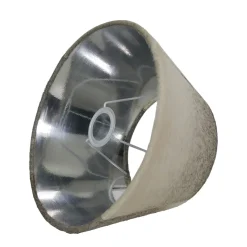 Kuhfell Lampenschirm, grau, konische Form, 30cm, Mars & More