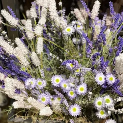 Kunstblumen, Wiesenblumen, lila, 61cm