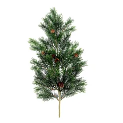 Kunstpflanze Tannenzweig, Tannenzweig mit Zapfen, 65cm, DPI