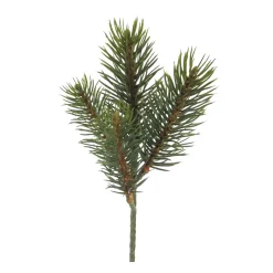 Kunstpflanze Tannenzweig, kleiner Tannenzweig grün, 24cm, Pick