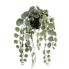 Kunstpflanze Leuchterblume Ceropegia woodii grüntöne im Topf, Hängepflanze, Mica Decorations