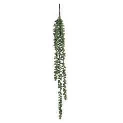 Kunstpflanze Perlenschnur, Erbsenpflanze grün, Senecio hängend, 71cm, Mica Decorations