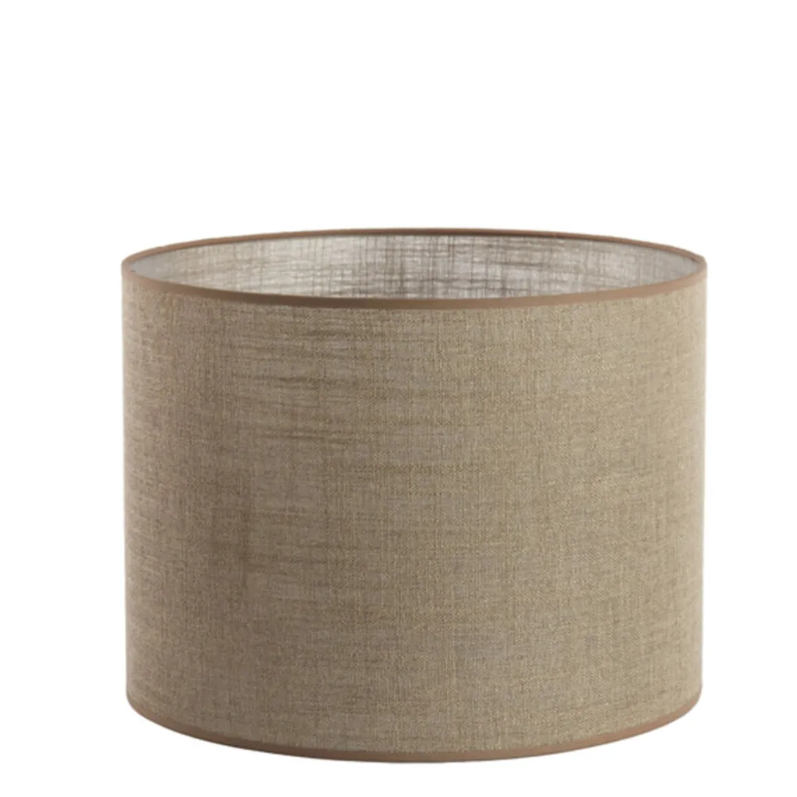 Lampenschirm Caden beige, Lampenschirm Zylinder 40x40x30cm, Light & Living