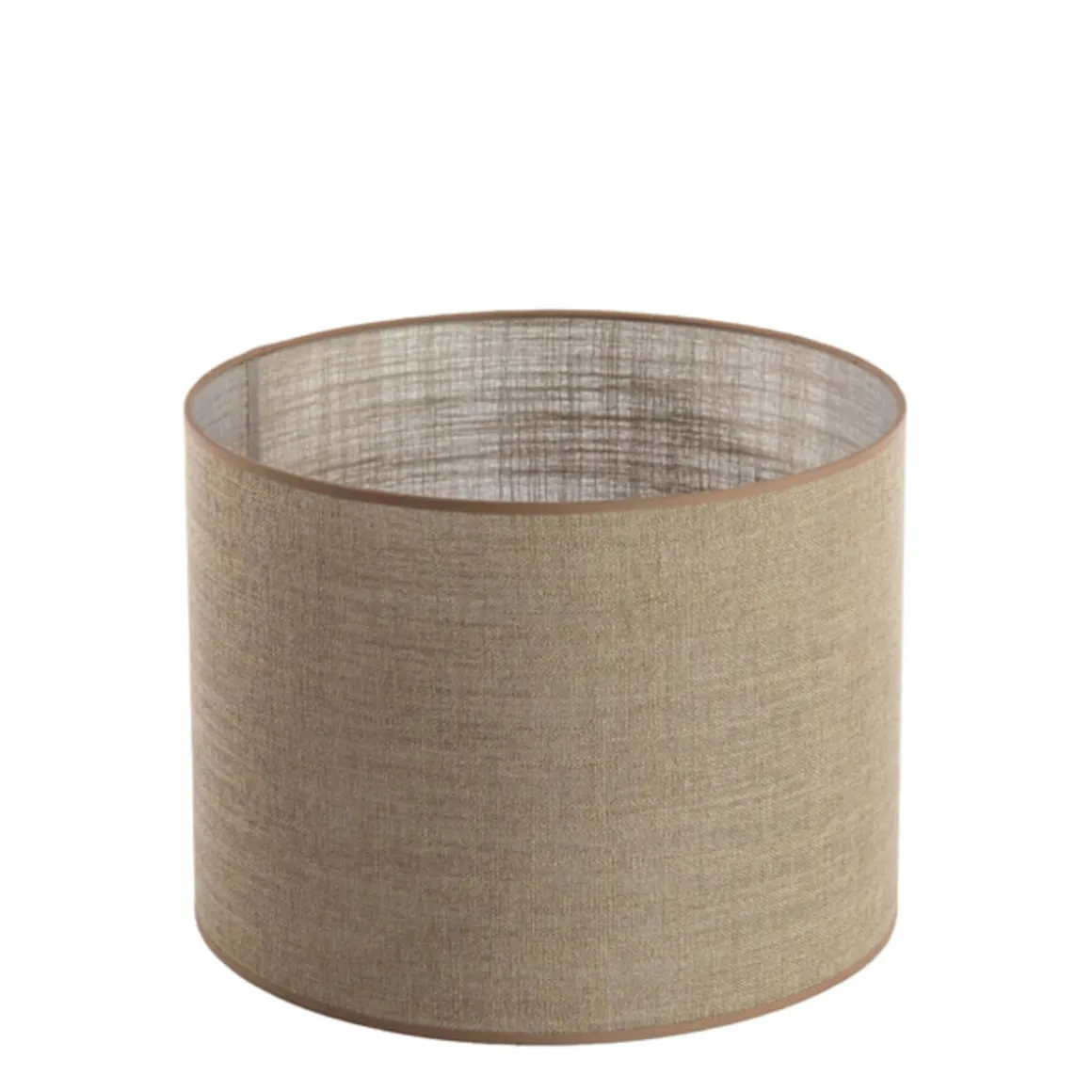 Lampenschirm Caden beige, Lampenschirm Zylinder 40x40x30cm, Light & Living