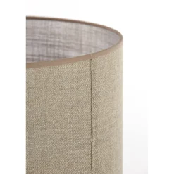 Lampenschirm Caden beige, Lampenschirm Zylinder 40x40x30cm, Light & Living
