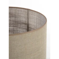 Lampenschirm Caden beige, Lampenschirm Zylinder 40x40x30cm, Light & Living