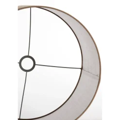 Lampenschirm Caden beige, Lampenschirm Zylinder 40x40x30cm, Light & Living