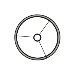 Lampenschirm Livigno schwarz, Lampenschirm Leinenoptik, Zylinder 35x35x25cm, Light & Living