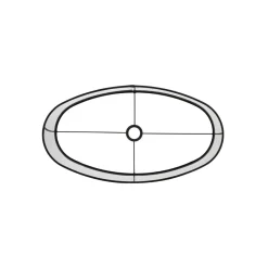 Lampenschirm Livigno schwarz, ovaler Lampenschirm Leinenoptik, Oval 58x24x32cm, Light & Living