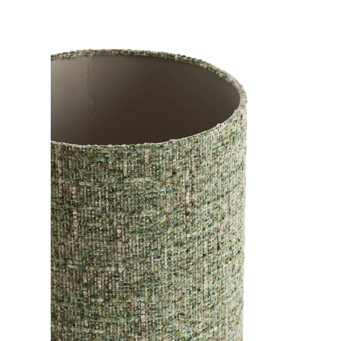 Lampenschirm Osire grün, Lampenschirm Bouclé, Zylinder 30x30x32cm, Light & Living