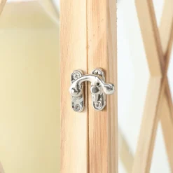 Laterne Bristol, Holzlaterne mit Metalldach, 22x59cm, Boltze Home Collections