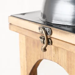 Laterne Melira, Holzlaterne mit großem Glasfenster, 26x61cm, Boltze Home Collections