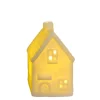 LED Haus Weihnachten, kleines Keramikhaus weiß, 11cm