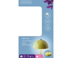 LED Tischlampe grün, Pilzform, 25cm