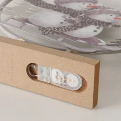 LED Winter-Aufsteller Frosty: lustige Schneemänner auf Schlitten, beleuchtet, Boltze Home Collections