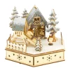 LED Winterlandschaft Spielplatz aus Holz, beleuchtet, 20x15cm, DIJK Natural Collections