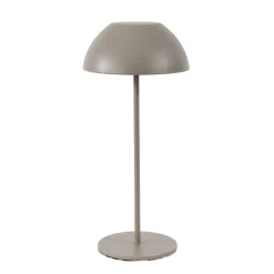 LED Tischlampe Touch taupe, Tischleuchte Pilzform dimmbar, 28cm