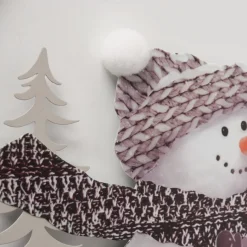 LED Winter- Hänger Frosty: lustige Schneemänner auf Schlitten, beleuchtet, Boltze Home Collections