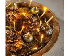 Micro LED Lichterkette, warmes weiß, 48 LED, 350cm, Batteriebetrieb, Lumineo