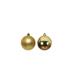Mini Weihnachtsbaumkugeln aus Glas, gold glanz/matt, Ø2,5cm, 24St/Box, Decoris