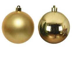Mini Weihnachtsbaumkugeln aus Glas, gold glanz/matt, Ø3,5cm, 16St/Box, Decoris