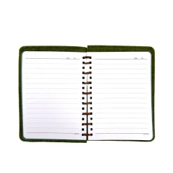 Notizbuch Hirsch, Büchlein aus Filz mit springendem Hirsch, 11x15cm, Gerrys Garden