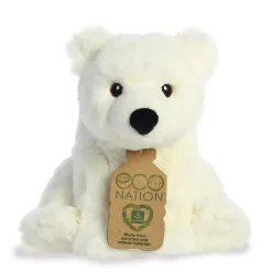 Plüsch Eisbär weiß, Eco Nation, 24cm, Aurora World
