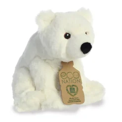 Plüsch Eisbär weiß, Eco Nation, 24cm, Aurora World