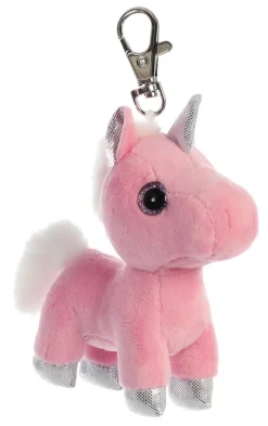 Plüsch Schlüsselanhänger Blossom Einhorn, Sparkle Tales, 13cm, Aurora World