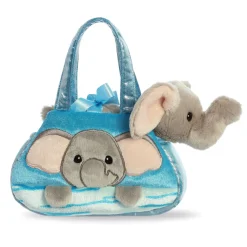 Plüsch Tasche mit Stofftier Elefant grau, Fancy Pals, Peek-a-Boo, 20cm, Aurora World