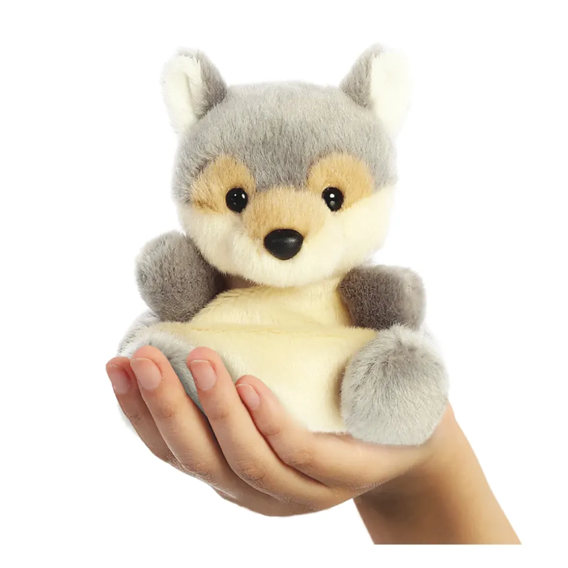 Plüsch Wolf Lucian, grau, Palm Pals, 13cm, Aurora World