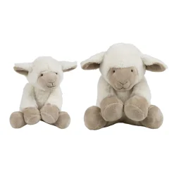 Plüschtier Schaf, Kuscheltier flauschiges Lämmchen aus Plüsch, 27cm, Mars & More